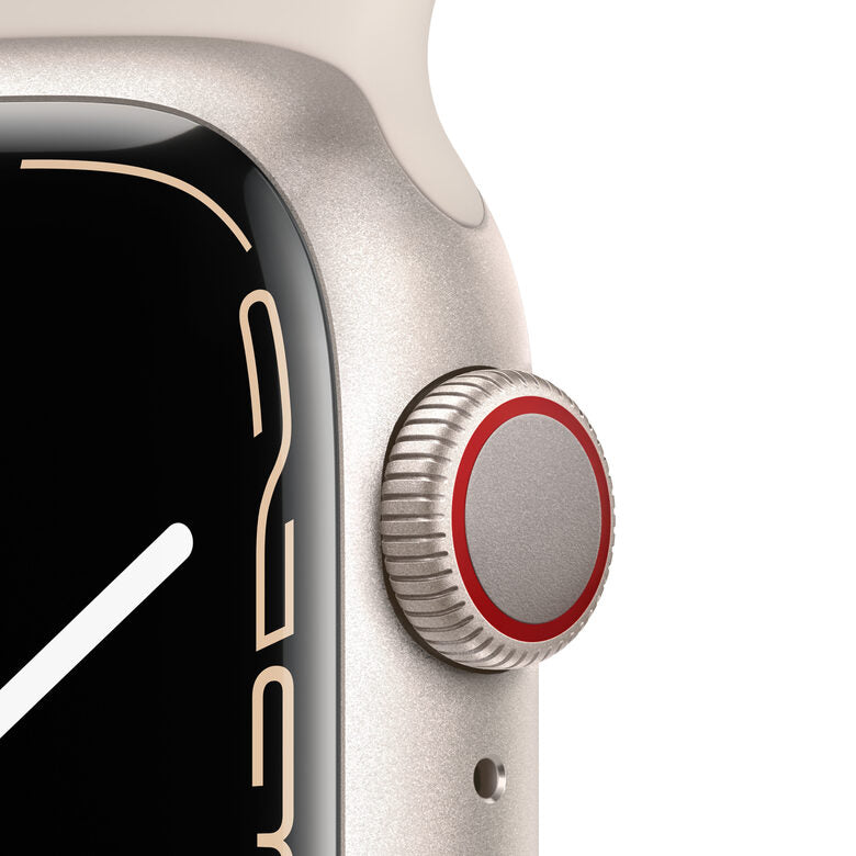 Apple Watch Series 7 GPS + Cellular, 41mm Cassa in Alluminio Galassia con Cinturino Sport Galassia