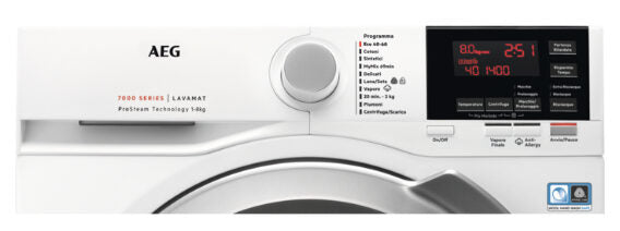 AEG L7FBG843 lavatrice Caricamento frontale 8 kg 1400 Giri/min A Bianco