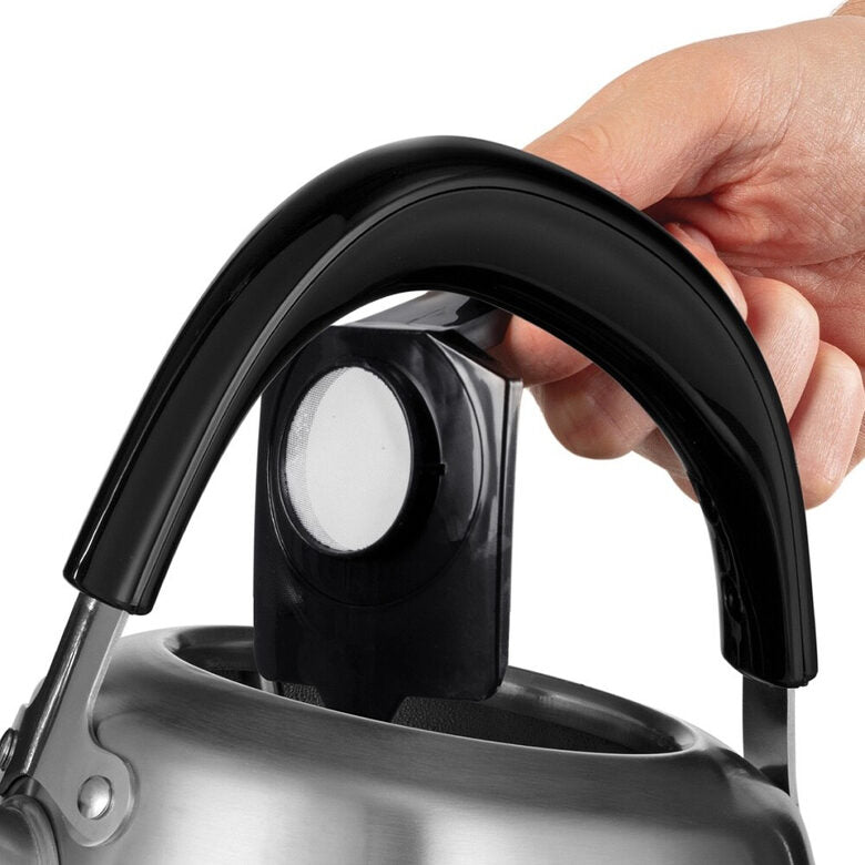 Russell Hobbs Stylevia bollitore elettrico 1,5 L 2200 W Nero, Acciaio inossidabile