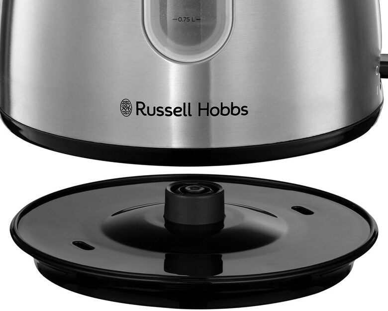 Russell Hobbs Stylevia bollitore elettrico 1,5 L 2200 W Nero, Acciaio inossidabile