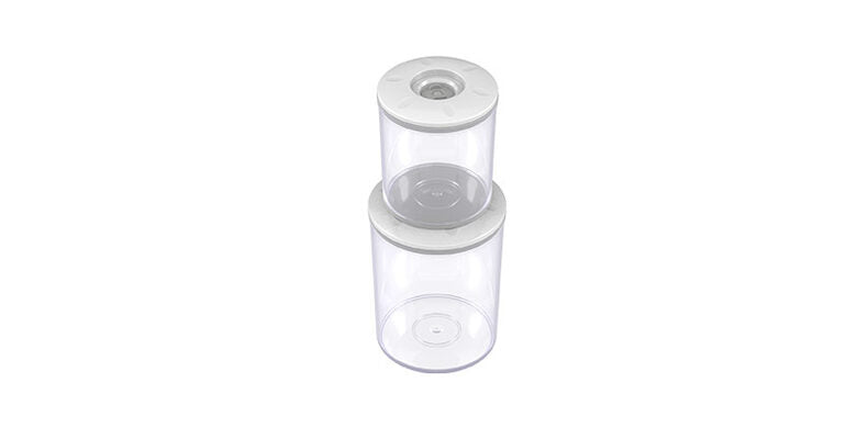 Magic Vac ACO1182 recipiente per cibo Rotondo Set 5,25 L Trasparente 3 pz