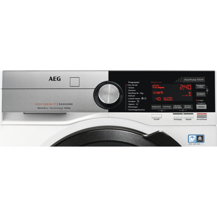 AEG L9WEC166BC lavasciuga Libera installazione Caricamento frontale Bianco C