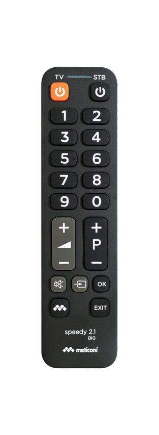 Meliconi Speedy 2.1 BIG telecomando IR Wireless Sintonizzatore TV, Set-top box TV Pulsanti