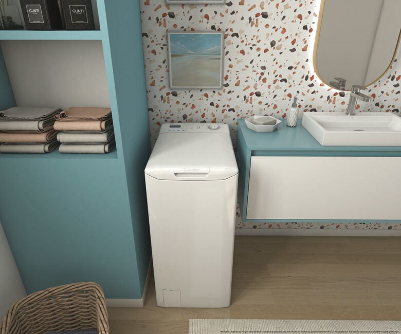 Candy Smart CST 272D3/1-11 lavatrice Caricamento dall'alto 7 kg 1200 Giri/min Bianco
