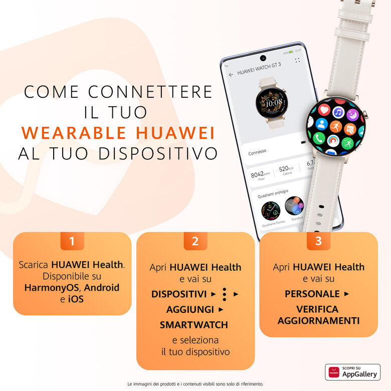 Huawei WATCH GT 3 3,63 cm (1.43") 46 mm AMOLED Nero GPS (satellitare)