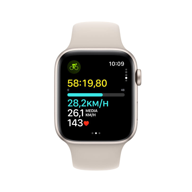 Apple Watch SE GPS + Cellular Cassa 44mm in Alluminio Galassia con Cinturino Sport Galassia - S/M