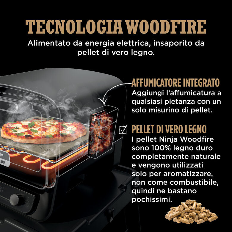 Ninja Forno elettrico da esterno Woodfire OO101EU