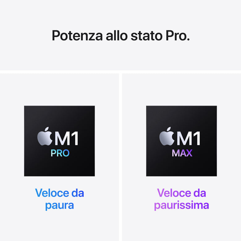 Apple MacBook Pro 16" chip M1 Max 10‑core CPU 32‑core GPU, 1TB SSD Grigio Siderale
