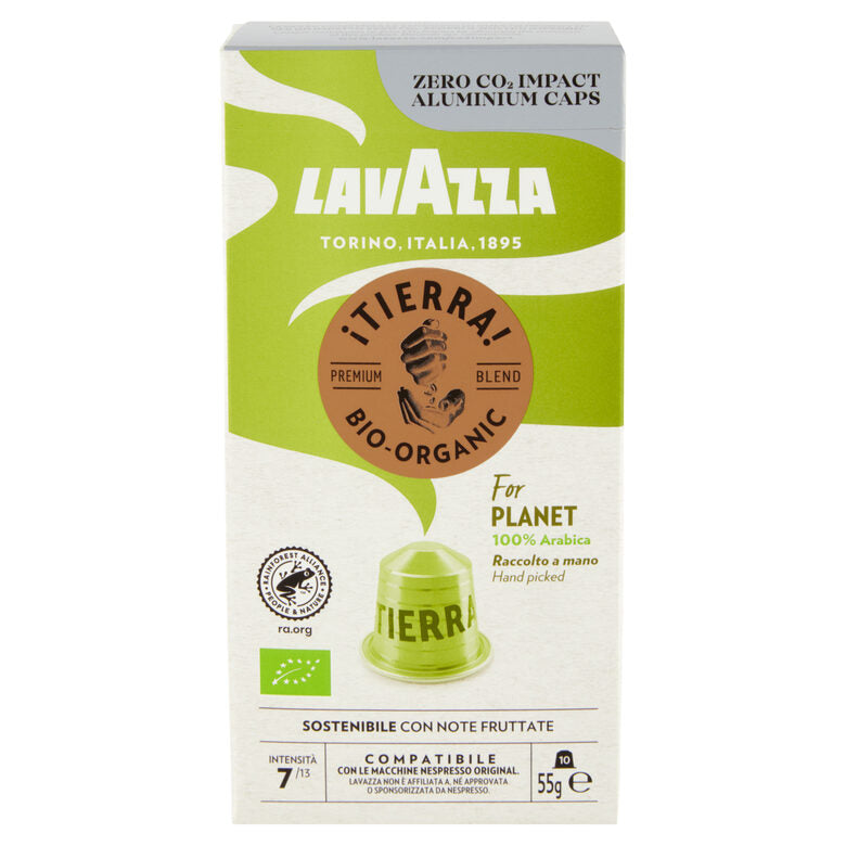 Lavazza ¡Tierra! For Planet Capsule caffè Tostatura media 10 pz