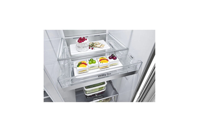 LG GSJV90BSAE frigorifero side-by-side Libera installazione 635 L E Acciaio inossidabile