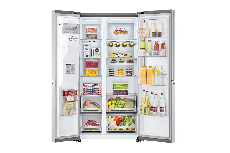 LG GSJV90BSAE frigorifero side-by-side Libera installazione 635 L E Acciaio inossidabile