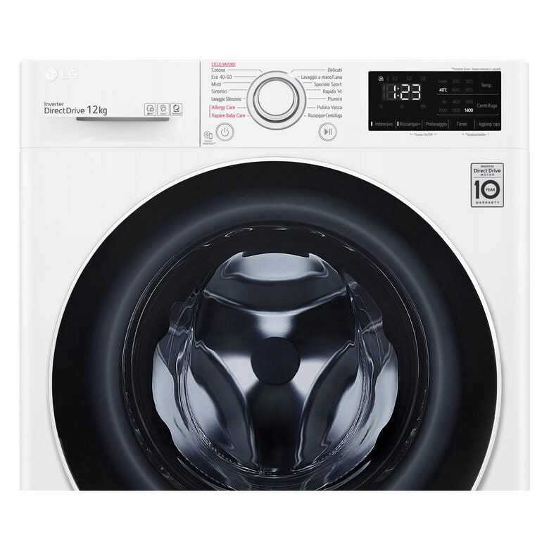 LG F4WV312S0E Lavatrice Intelligente AIDD 12kg Vapore 1400 Giri/min Carica frontale Classe B