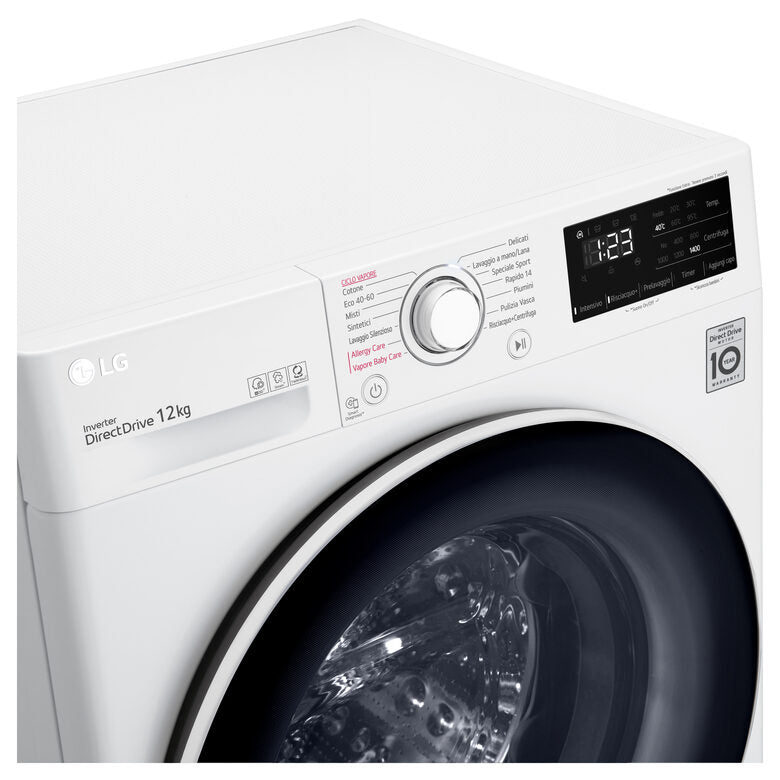 LG F4WV312S0E Lavatrice Intelligente AIDD 12kg Vapore 1400 Giri/min Carica frontale Classe B