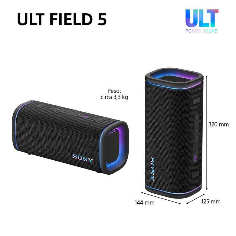 Sony Ult Field 5 Altoparlante portatile stereo Bianco