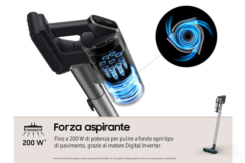 Samsung Aspirapolvere senza filo Jet™ 75 200W VS20T7536T5