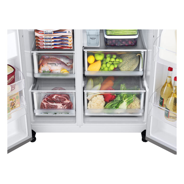 LG GSLV71PZTM Side by side Libera installazione Inox Premium 635 L