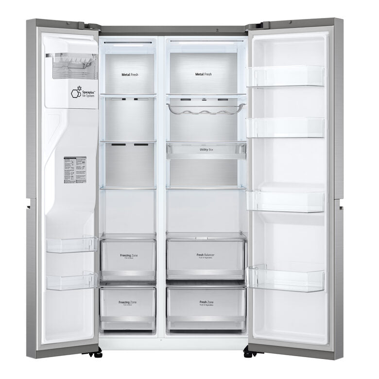 LG GSLV90PZAE Side by side Libera installazione Inox Premium 635 L