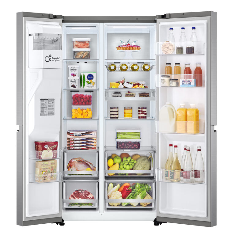 LG GSLV90PZAE Side by side Libera installazione Inox Premium 635 L