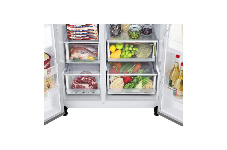 LG SIGNATURE GSBV70DSTM frigorifero side-by-side Libera installazione 655 L F Acciaio inossidabile