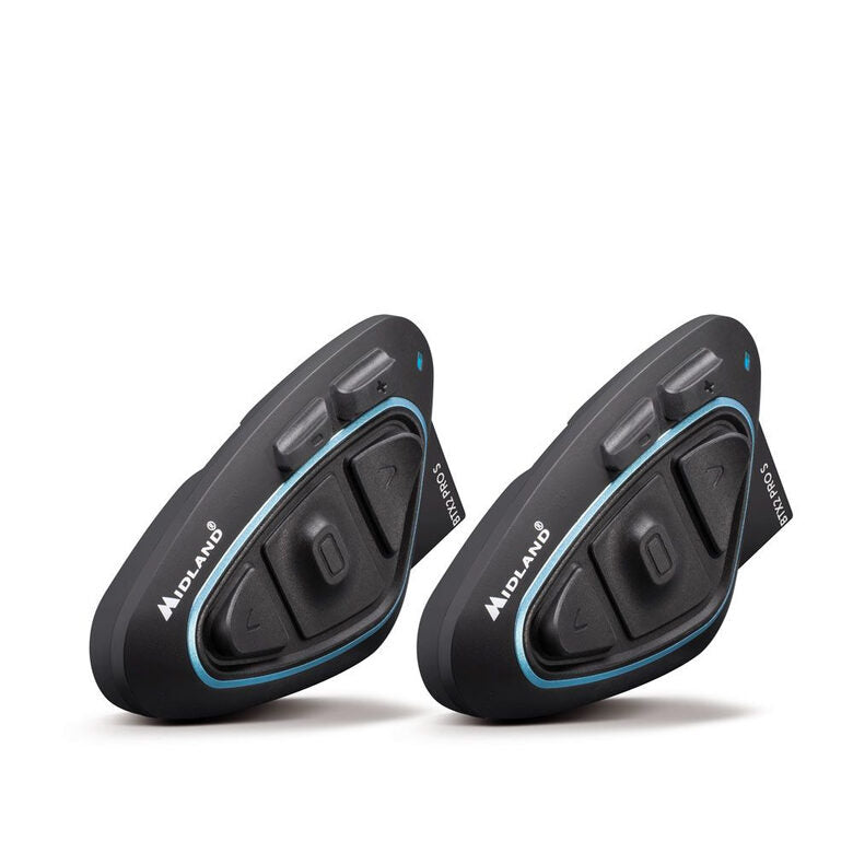 Midland BTX2 Pro S interfono da moto 2 canali 1200 m Nero