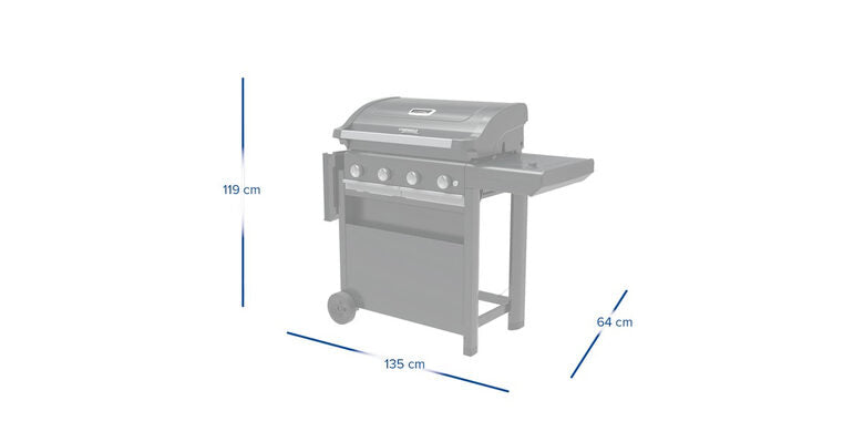 Campingaz 3 Series Select S 4 Series Select S Barbecue Carrello Gas Grigio 15900 W