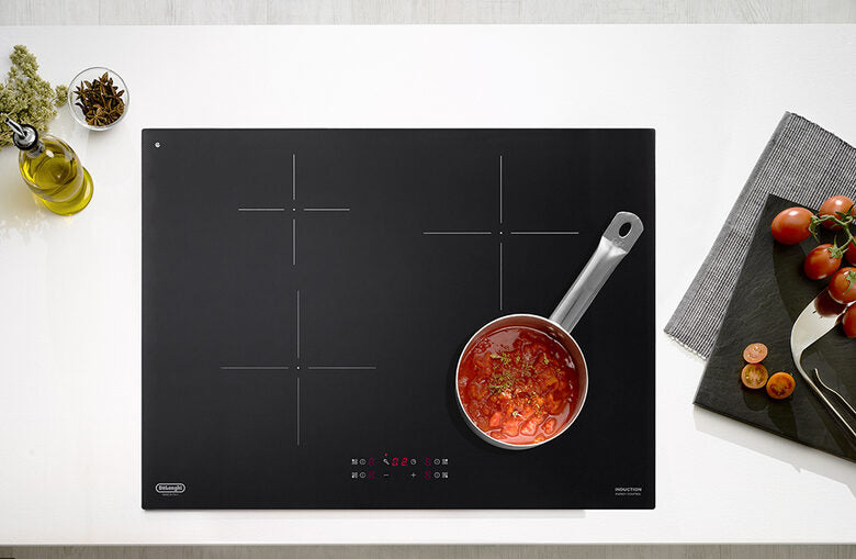 De’Longhi PIN 72 piano cottura Nero Da incasso 70 cm Piano cottura a induzione 4 Fornello(i)