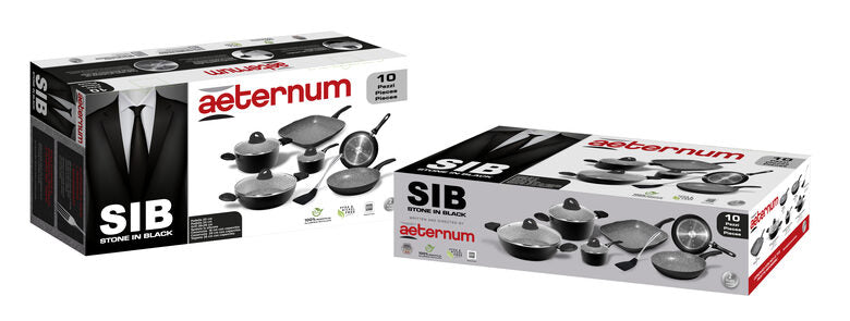 Aeternum Batteria 10 pezzi Stone in Black