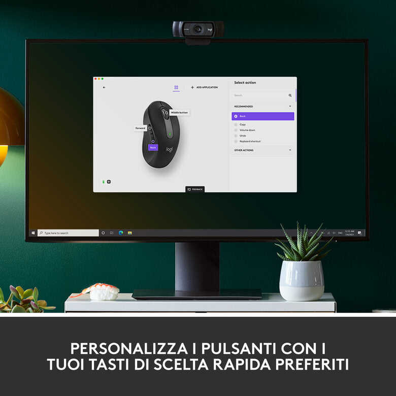 Logitech Signature M650 mouse Mano destra RF senza fili + Bluetooth Ottico 4000 DPI