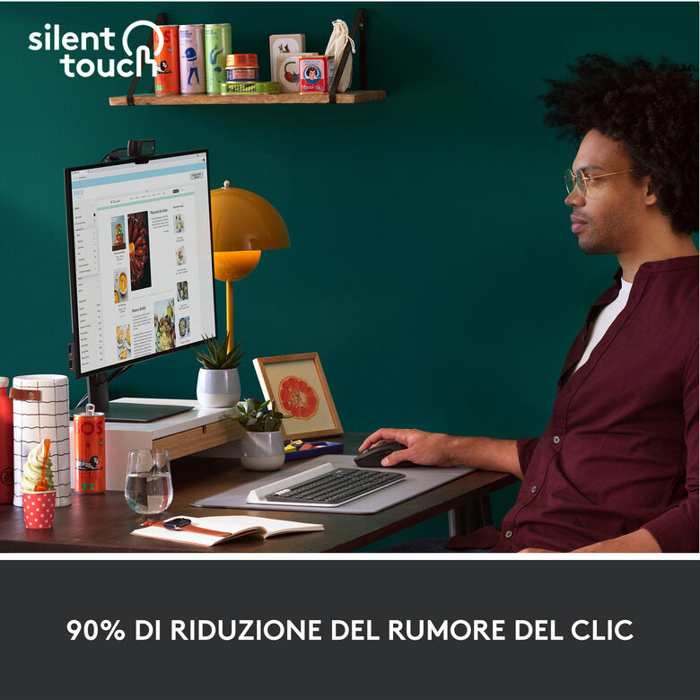 Logitech Signature M650 mouse Mano destra RF senza fili + Bluetooth Ottico 4000 DPI