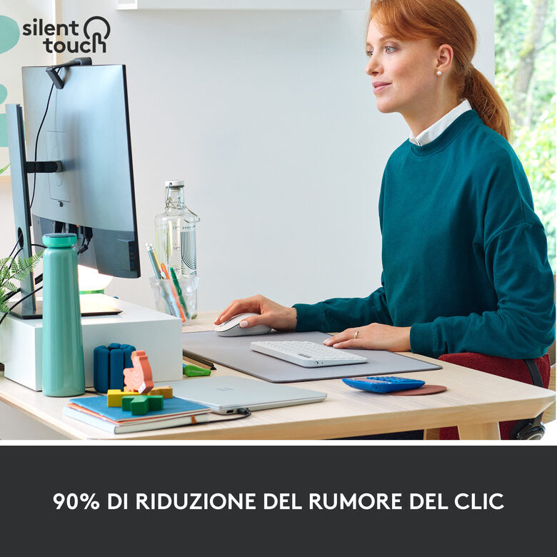Logitech Signature M650 mouse Mano destra RF senza fili + Bluetooth Ottico 4000 DPI
