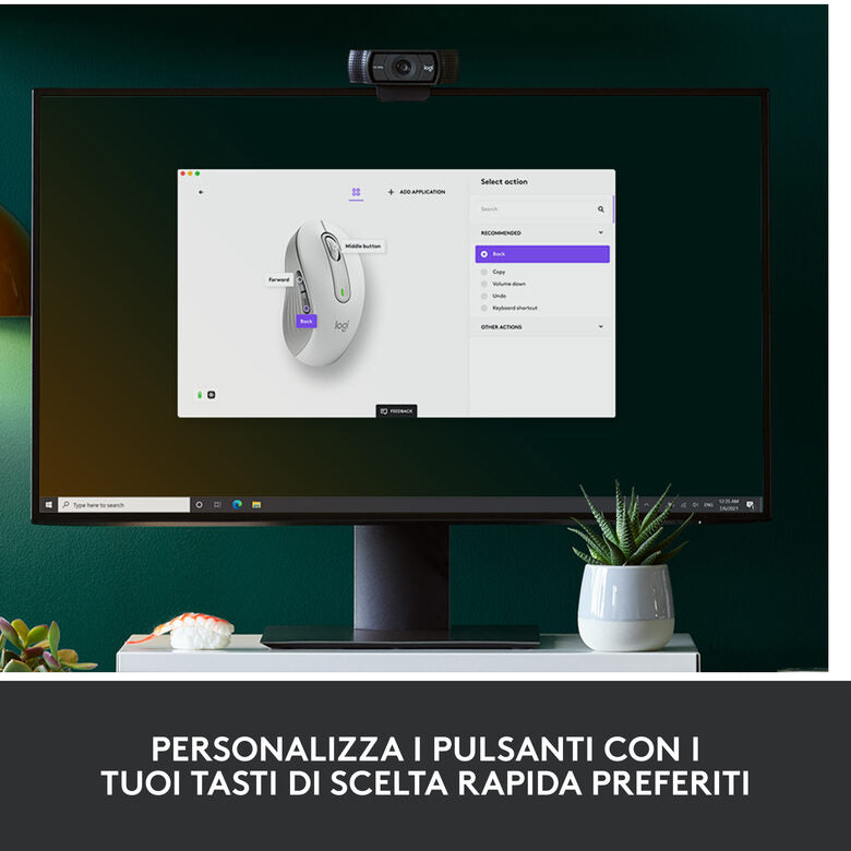 Logitech Signature M650 mouse Mano destra RF senza fili + Bluetooth Ottico 4000 DPI