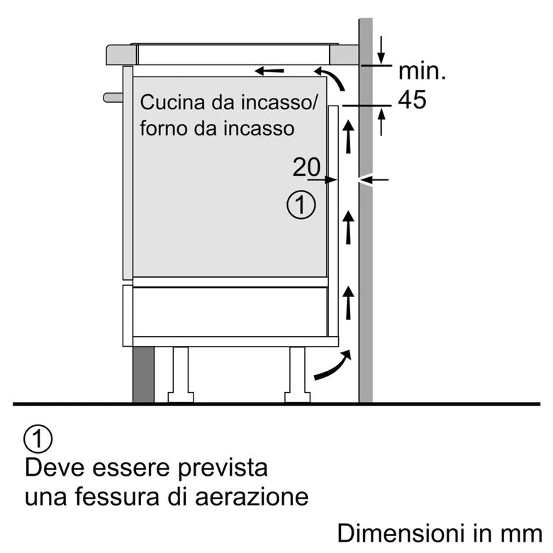Bosch Serie 2 PUG611AA5E Nero Superficie piana 60 cm Piano cottura a induzione 4 Fornello(i)