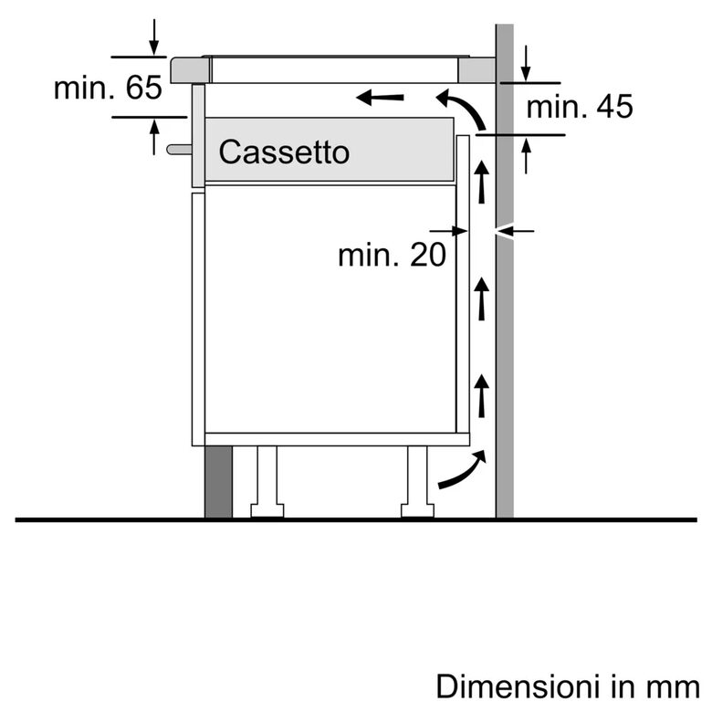 Bosch Serie 2 PUG611AA5E Nero Superficie piana 60 cm Piano cottura a induzione 4 Fornello(i)