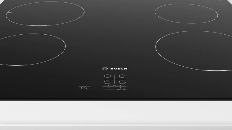 Bosch Serie 2 PUG611AA5E Nero Superficie piana 60 cm Piano cottura a induzione 4 Fornello(i)