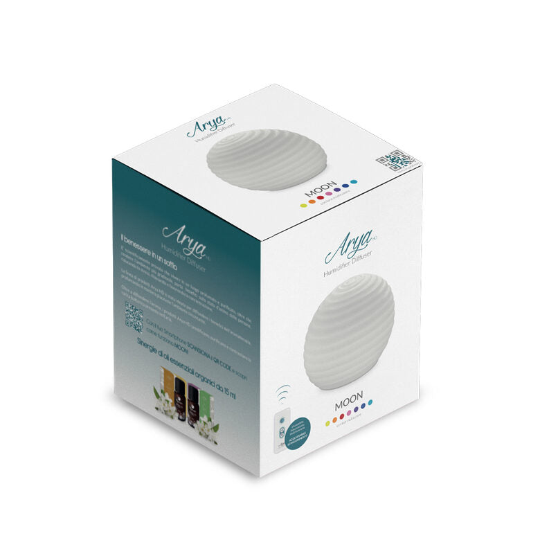 Arya HD Moon diffusore di aromi Cisterna Vetro Bianco