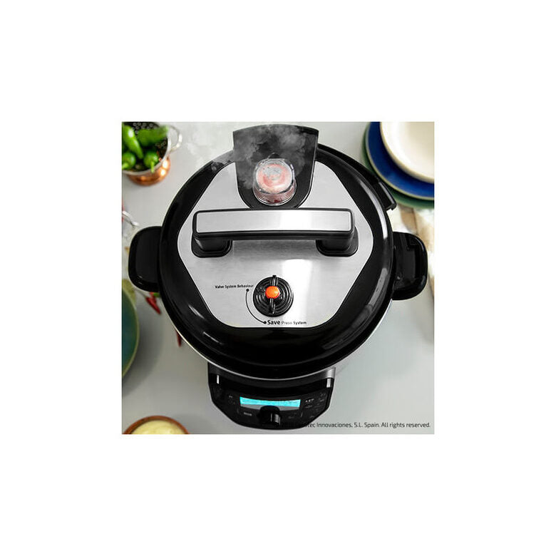 Cecotec Olla GM H Deluxe 6 L Pentola Nero, Acciaio inossidabile