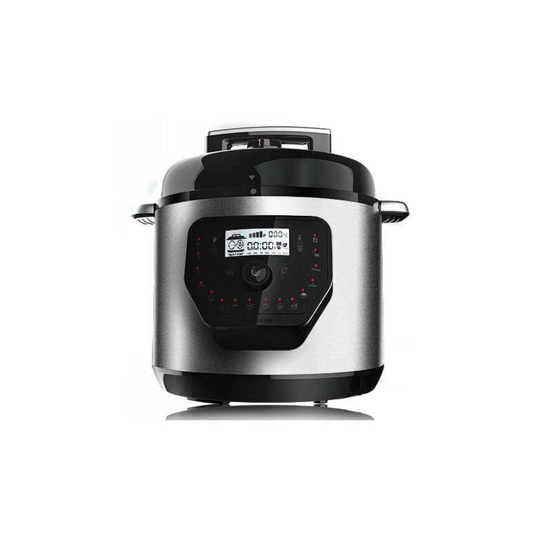 Cecotec Olla GM H Deluxe 6 L Pentola Nero, Acciaio inossidabile