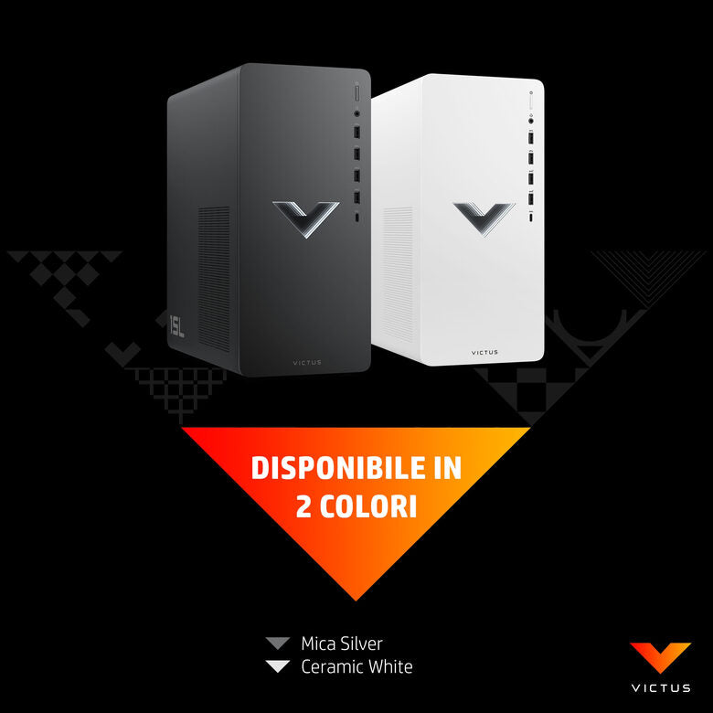Victus by HP 15L Gaming Desktop TG02-0091nl PC Intel® Core™ i7 i7-12700F 16 GB DDR4-SDRAM 512 GB SSD NVIDIA GeForce RTX 3060 Ti Windows 11 Home Tower Nero