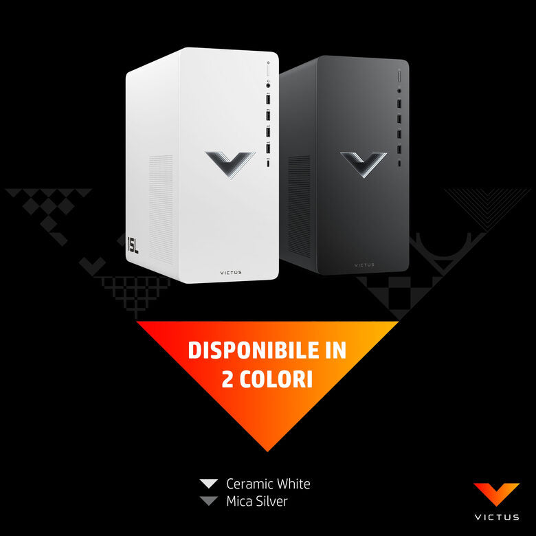 Victus by HP 15L Gaming Desktop TG02-0091nl PC Intel® Core™ i7 i7-12700F 16 GB DDR4-SDRAM 512 GB SSD NVIDIA GeForce RTX 3060 Ti Windows 11 Home Tower Nero