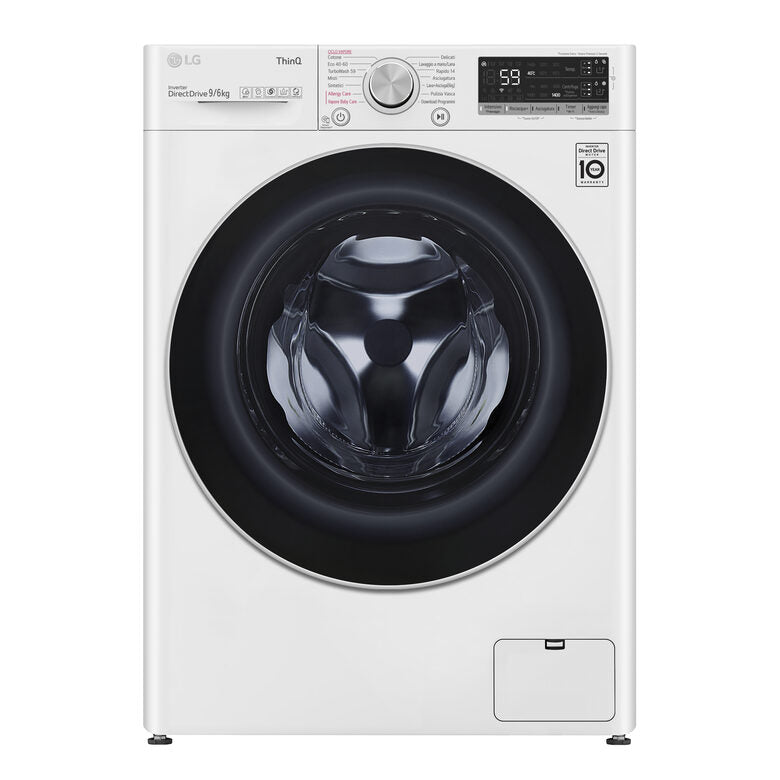 LG F4DV509H1EA Lavasciuga Intelligente AIDD 9/6kg Autodose Vapore 1400 Giri/min Carica frontale Classe E