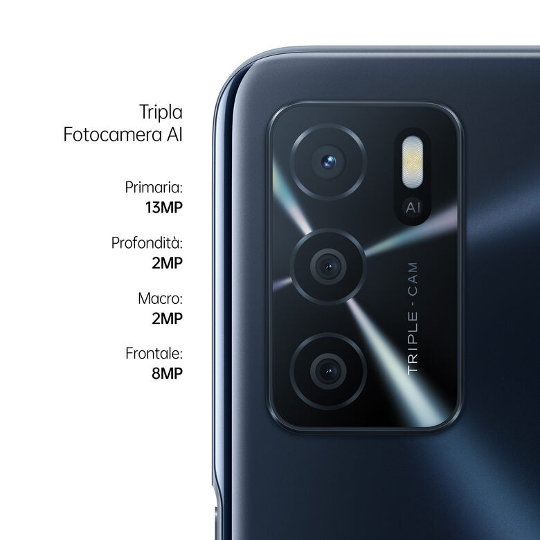OPPO A16s 16,6 cm (6.52") Doppia SIM Android 11 4G USB tipo-C 4 GB 64 GB 5000 mAh Nero