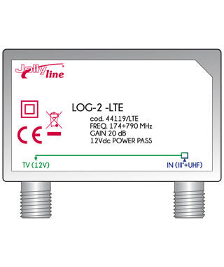 G.B.S. Elettronica LOG-2-LTE amplificatore di segnale TV 174 - 790 MHz