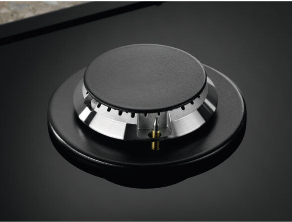Electrolux Piano cottura gas EGG7536K Nero griglie in Piattina smaltata