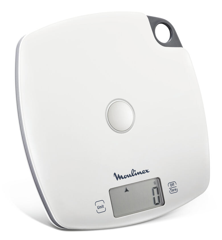 Moulinex BN1000 Grigio, Bianco Quadrato Bilancia da cucina elettronica