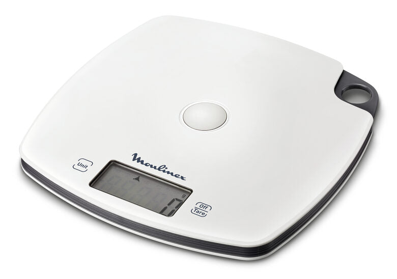 Moulinex BN1000 Grigio, Bianco Quadrato Bilancia da cucina elettronica