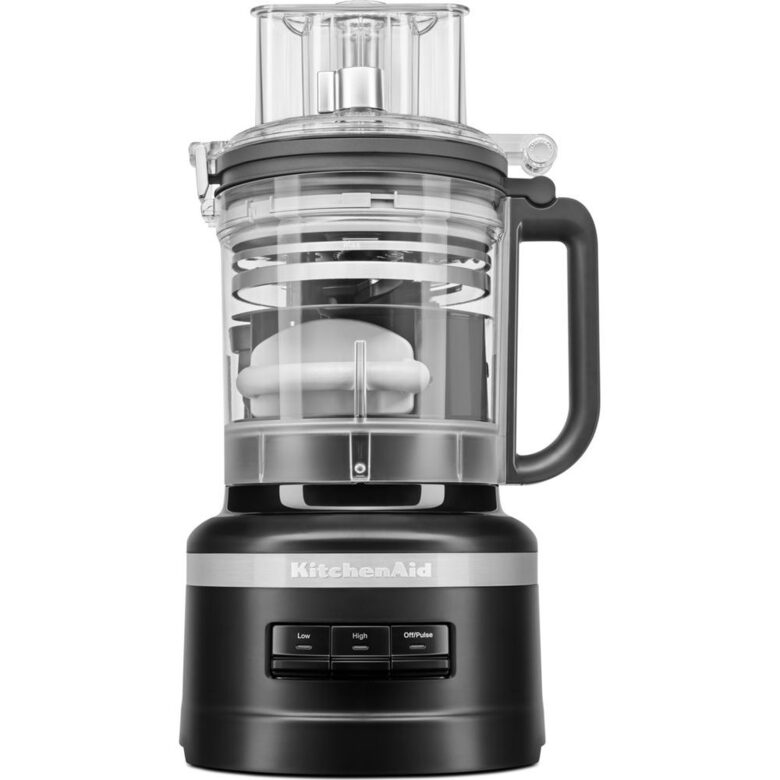 KitchenAid 5KFP1319EOB robot da cucina 400 W 3,1 L Onice, Argento, Trasparente