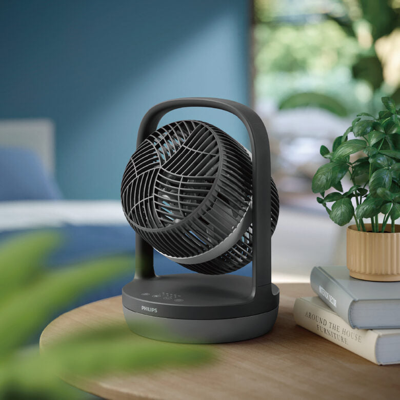 Philips Serie 3000 Ventilatore da tavolo CX3050/01, Flusso d'aria 738 m³/h, Ultra silenzioso 23db