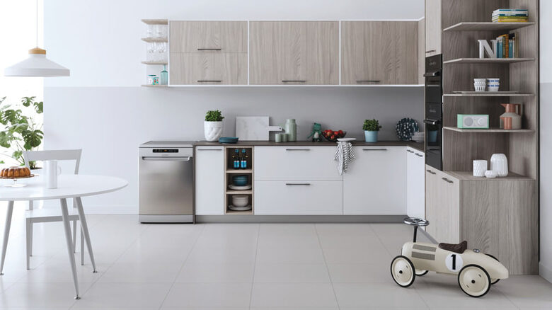 Indesit IN2FFC14BN6X, Lavastoviglie 60cm, Classe C, 14 coperti, Push&Go, 44dBA, Inox