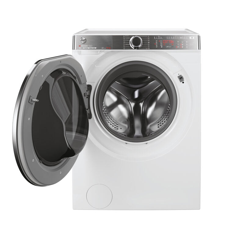 Hoover H5WPB610AMBC8-S H-WASH 550 Lavatrice A Libera Installazione 10 Kg, 1600 Giri, Power Care System, Auto Care, Steam Care Pro, Classe A, Bianco