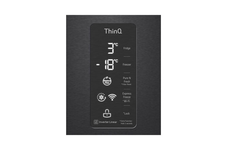 LG GMQ844MC5E Frigorifero Side By Side Libera Installazione 530 L E Nero